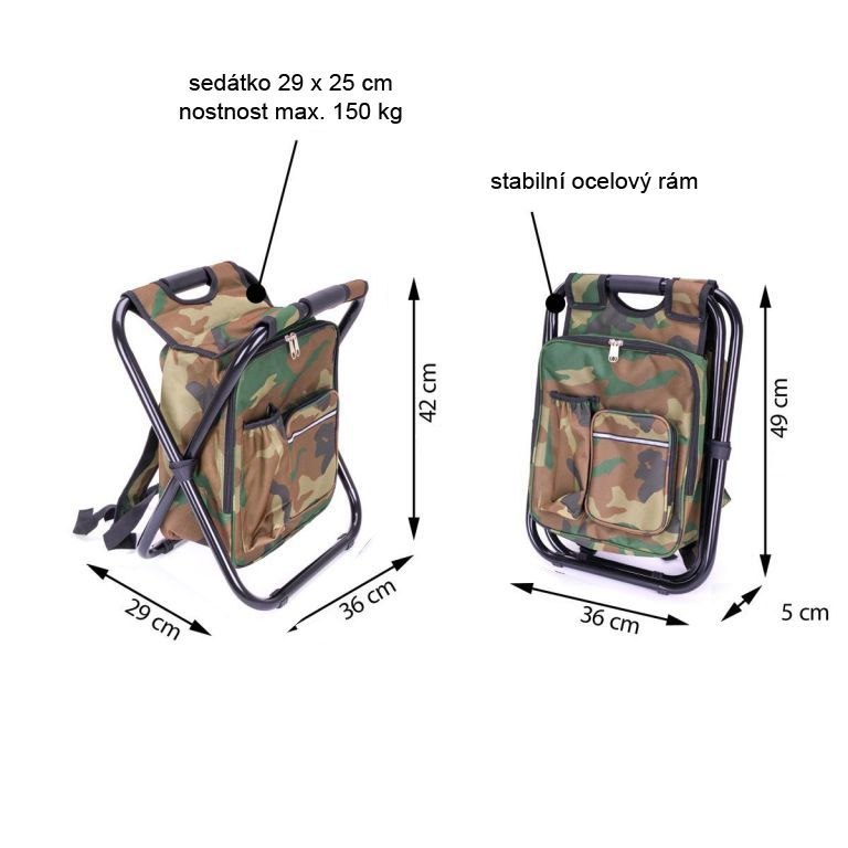 Wielofunkcyjny składany plecak MAXI 1,8l